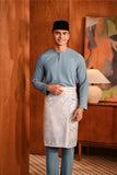 Baju Melayu Teluk Belanga Deluxe Smart Fit - Storm Blue