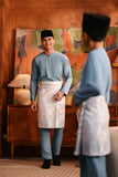 Baju Melayu Teluk Belanga Deluxe Smart Fit - Storm Blue