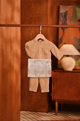 Baju Melayu Babies Majestic Bespoke Fit - Cuban Sand