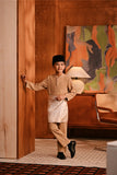 Baju Melayu Kids Majestic Bespoke Fit - Latte