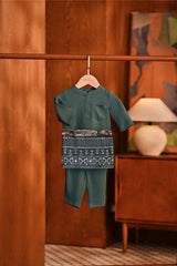 Baju Melayu Babies Majestic Bespoke Fit - Stormy Sea