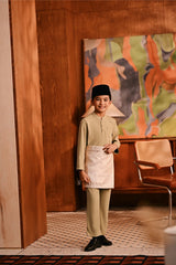 Baju Melayu Kids Majestic Bespoke Fit - Safari