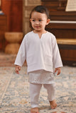 Baju Melayu Babies Teluk Belanga Smart Fit - White