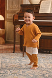 Baju Melayu Babies Teluk Belanga Smart Fit - Inca Gold