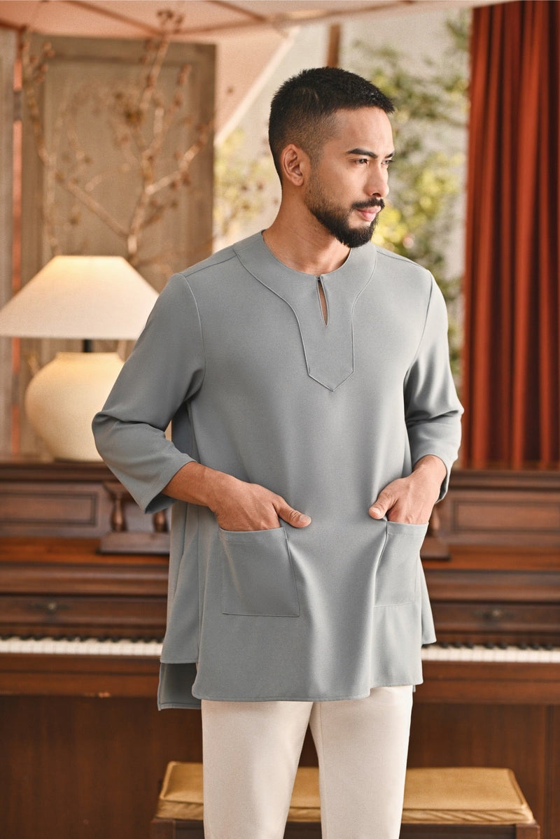 Kurta Marrakesh Pesak Relaxed Fit - Lead Blue
