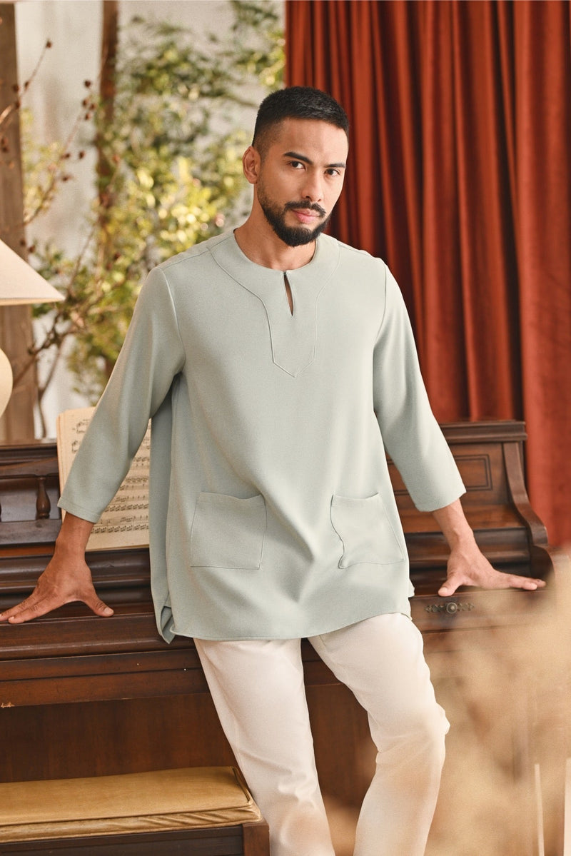 Kurta Marrakesh Pesak Relaxed Fit - Aqua Gray