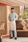 Baju Melayu Teluk Belanga Smart Fit - Slate Blue