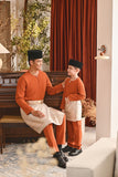 Baju Melayu Teluk Belanga Smart Fit - Burnt Orange Bata