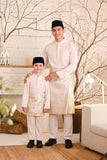 Baju Melayu Kids Luxury Bespoke Fit - Champagne Pink