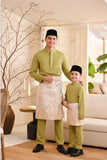 Baju Melayu Kids Luxury Bespoke Fit - Leaf Green