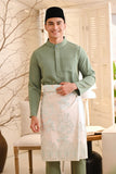 Baju Melayu Luxury Bespoke Fit - Sage Green