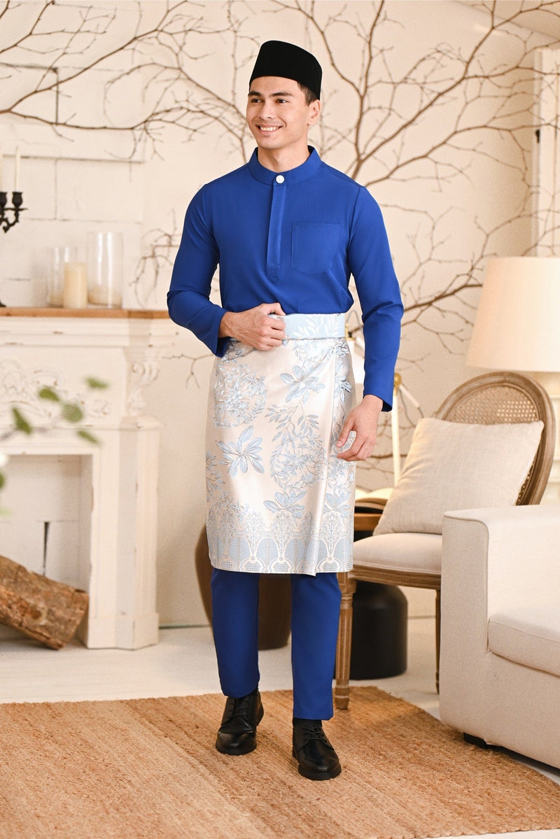 Baju Melayu Light Bespoke Fit - Classic Blue