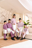 Baju Melayu Kids Luxury Bespoke Fit - Light Lilac