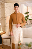 Baju Melayu Light Bespoke Fit - Golden Brown