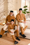 Baju Melayu Kids Light Bespoke Fit - Golden Brown