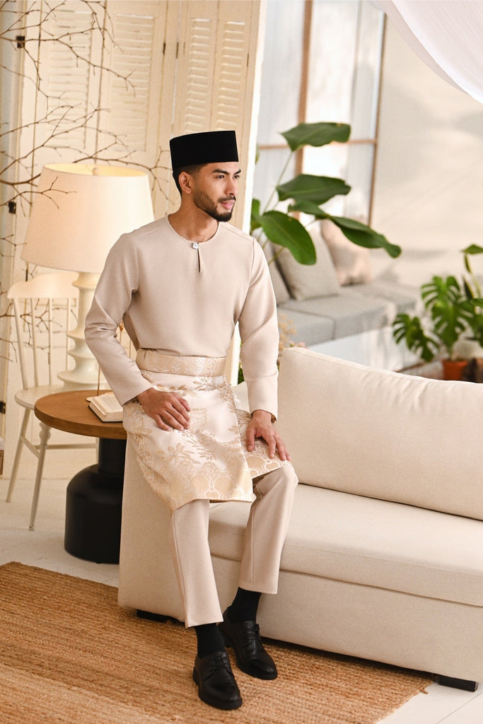 Baju Melayu Teluk Belanga Smart Fit - Khaki