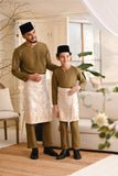 Baju Melayu Kids Teluk Belanga Smart Fit - Butternut Olive