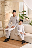 Baju Melayu Teluk Belanga Smart Fit - Light Grey