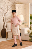 Baju Melayu Kids Teluk Belanga Smart Fit - Rose Pink