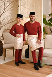 Baju Melayu Teluk Belanga Smart Fit - Maroon