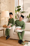 Baju Melayu Teluk Belanga Smart Fit - Grass Green