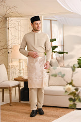 Baju Melayu Natural Cotton Bespoke Fit - Beige