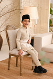 Baju Melayu Kids Natural Cotton Bespoke Fit - Beige