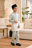 Baju Melayu Kids Natural Cotton Bespoke Fit - Baby Green