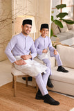 Baju Melayu Natural Cotton Bespoke Fit - Light Lavender