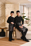 Baju Melayu Kids Luxury Bespoke Fit - Black