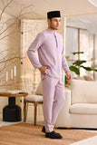 Baju Melayu Luxury Bespoke Fit - Light Lilac