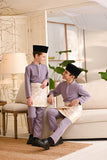Baju Melayu Luxury Bespoke Fit - Light Purple