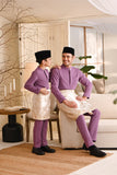 Baju Melayu Luxury Bespoke Fit - Orchid Purple