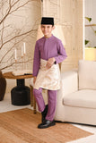 Baju Melayu Kids Luxury Bespoke Fit - Orchid Purple