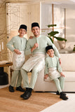 Baju Melayu Kids Light Bespoke Fit - Fog Green