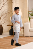 Baju Melayu Kids Light Bespoke Fit - Light Grey
