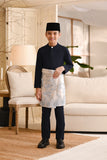Baju Melayu Kids Light Bespoke Fit - Midnight Blue