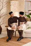 Baju Melayu Luxury Bespoke Fit - Dark Brown