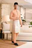 Baju Melayu Luxury Bespoke Fit - Apricot