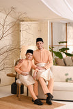 Baju Melayu Luxury Bespoke Fit - Apricot