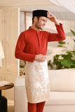 Baju Melayu Luxury Bespoke Fit - Scarlet Red