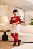 Baju Melayu Kids Luxury Bespoke Fit - Crimson Red