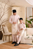 Baju Melayu Kids Light Bespoke Fit - Baby Pink