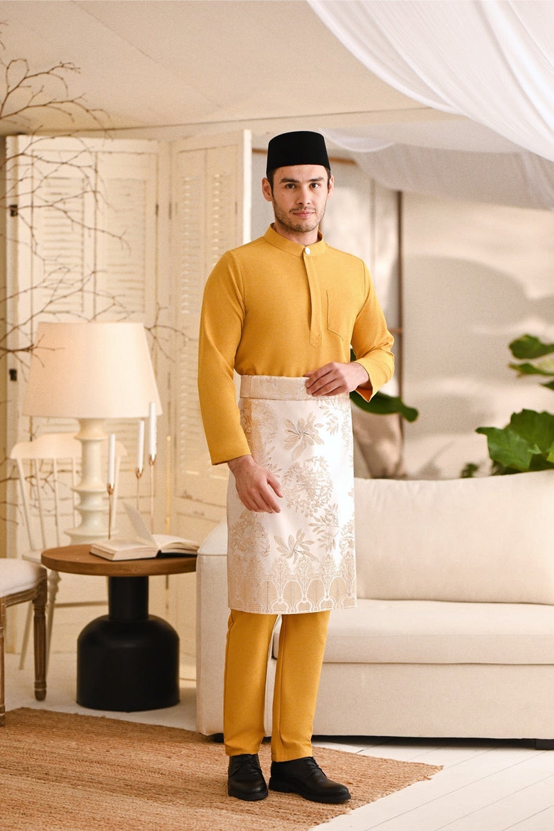 Baju Melayu Light Bespoke Fit - Butterscotch