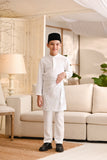 Baju Melayu Kids Luxury Bespoke Fit - Off White