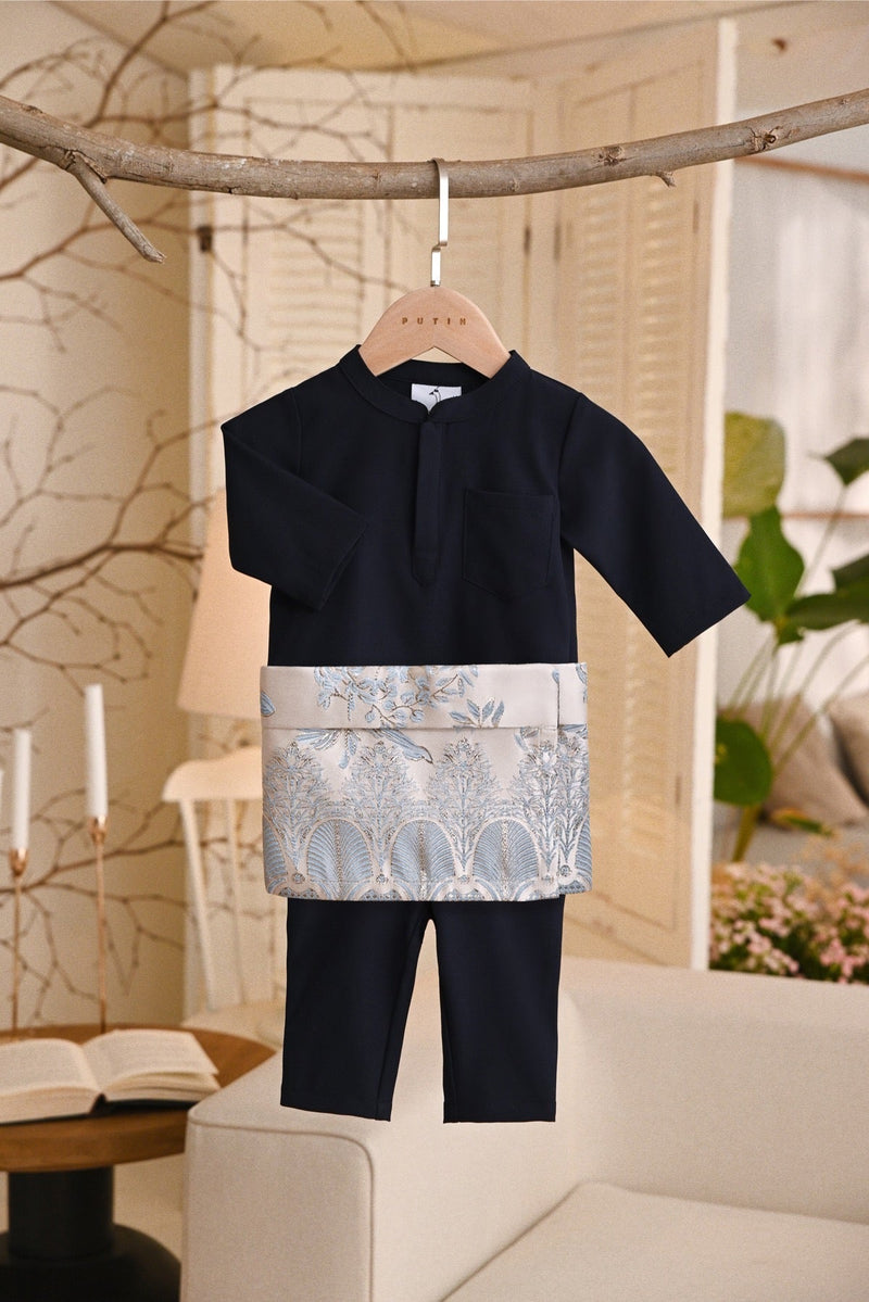 Baju Melayu Babies Light Bespoke Fit - Midnight Blue