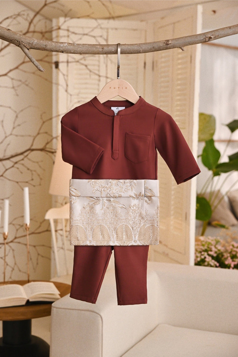 Baju Melayu Babies Light Bespoke Fit - Mangosteen