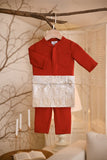 Baju Melayu Babies Luxury Bespoke Fit - Scarlet Red