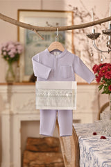 Baju Melayu Babies Majestic Bespoke Fit - Light Lavender