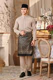 Baju Melayu Luxury Bespoke Fit - Light Taupe